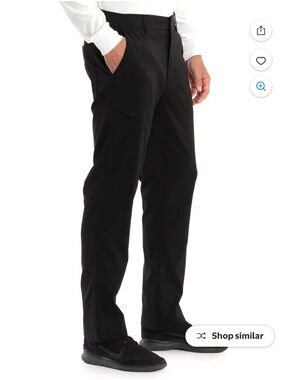 NWT Gerry Pants 36x32 Fleece Lined Water Resistant Draw Cord Leg Black Pants